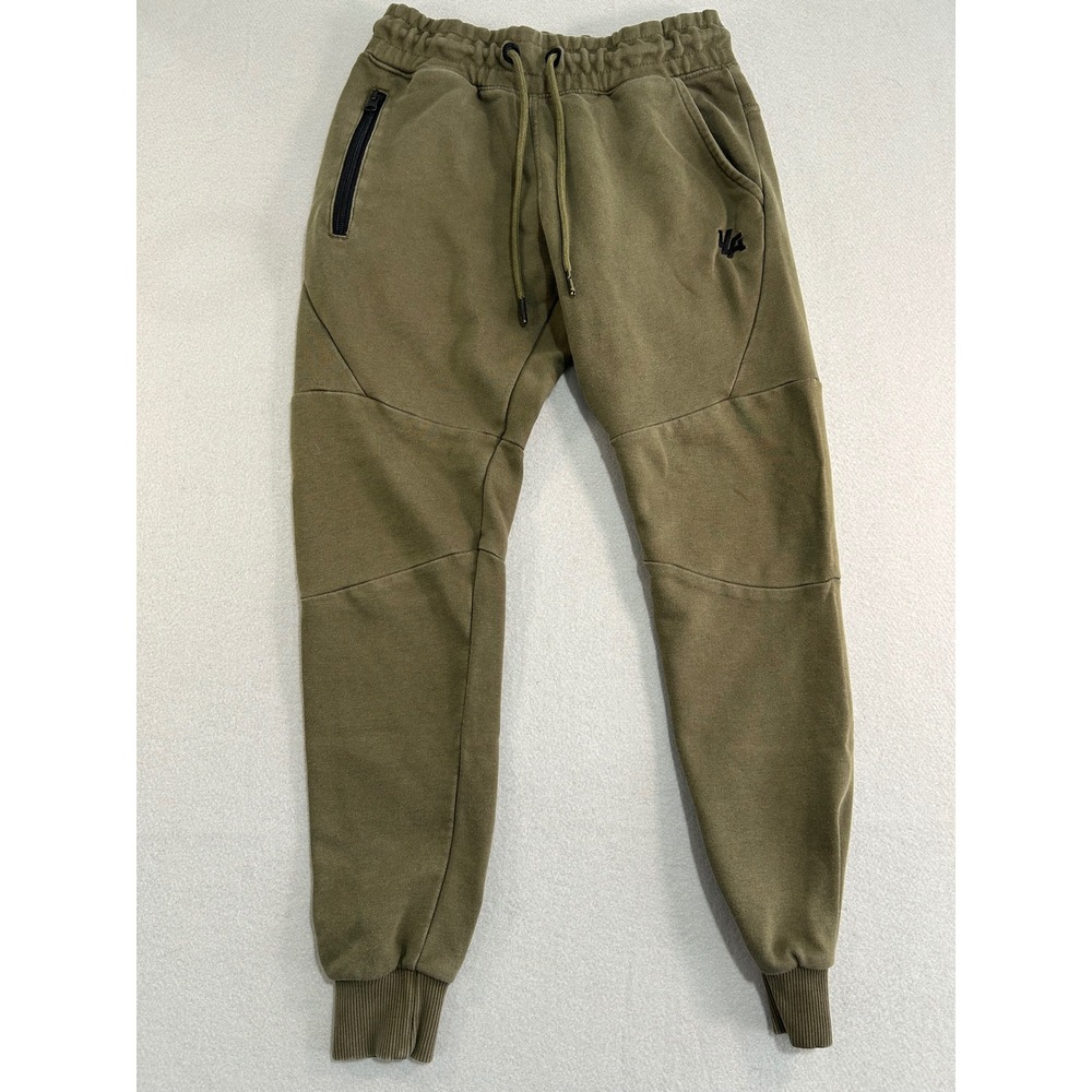 YoungLA Joggers Mens Size S Olive Green Paneled Sweatpants Training Pants